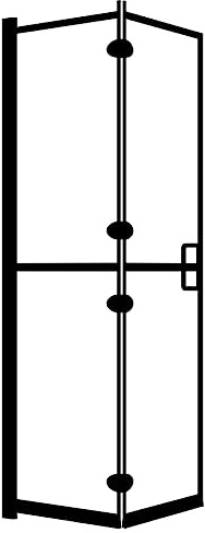 Genérico Mampara de Ducha Plegable ESG Negro 100x140 cm,Bricolaje,Fontanería,Piezas y Herramientas para componentes de fontanería,Artículos de Ducha,Puertas de ducha-150819
