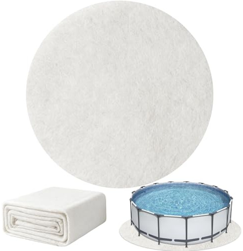 KEAGAN Pool Bodenplane, 3,05m Runde Poolunterlage, Poolmatten Schutzboden, Swimmingpool Bodenschutzplane Bodenmatte, Poolmatte, Whirlpool Matte, Pool Unterlegmatte Schwimmbadmatte Pool Ground Cloth