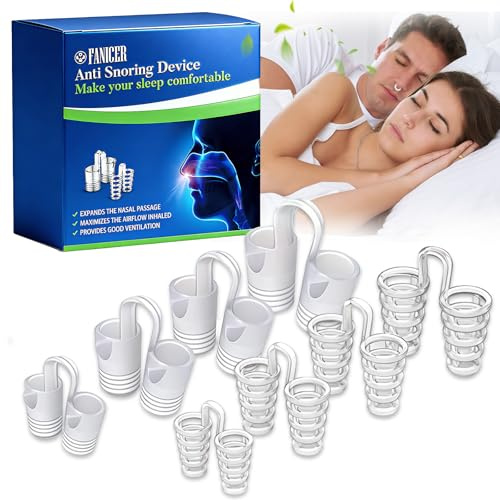 8 Piezas Clip Nasal Antirronquidos, Reutilizables Dilatadores Nasales De Silicona, Para Reducir Ronquidos, Adecuado Para Uso Nocturno, Ajuste Suave Y Facil De Llevar