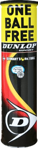 Dunlop Tennisball Fort Tournament 3+1, gelb