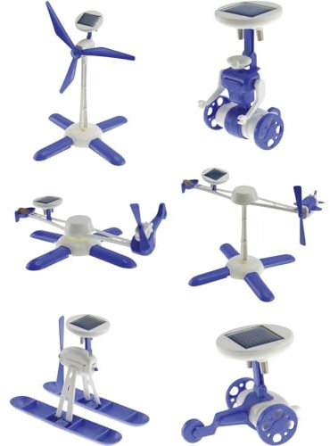 SOL-EXPERT group 46013 - Solarmodelle 6-in-1, Bausatz, blau/weiß