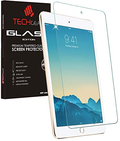 TECHGEAR Screen Protector for New iPad Mini 5 (2019), iPad Mini 4 - GLASS Edition Genuine Tempered Glass Screen Protector Guard Cover Compatible with Apple iPad Mini 5th and 4th Generation