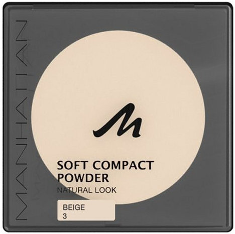 Manhattan Soft Compact Powder 3, beige, 3er Pack