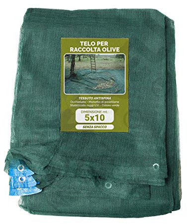 RETE ANTISPINA 5x10 MT - TIPO BARESE / 90 GR. / RETI TELI OLIVE/RACCOLTA OLIVE