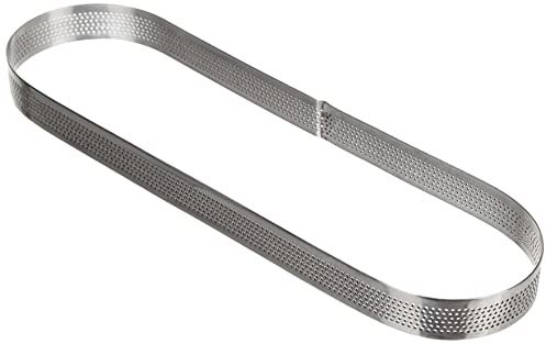 LACOR 68588 Cercle Ovale perforé Acier Inoxydable Gris 8 x 28 x 2 cm