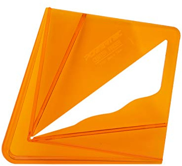 POWERTEC Plastic Center Finder Tool for 8 inch Square, Round, Octagon and 5-3/4 inch Hexagon, Measuring Tools for Dowels Drilling on Drill Press, Wood Lathe, Woodworking, Carpenter (71080)