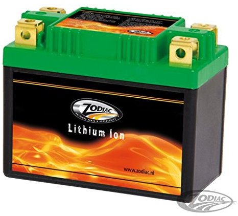 Zodiac - Batería de litio de larga duración de alto rendimiento, alta capacidad y máximo arranque para moto Harley-Davidson Modelos VRSC V-Rod 2002-2007 YTX14BS, YTX14L-BS, YTX14-3, YTX14-4
