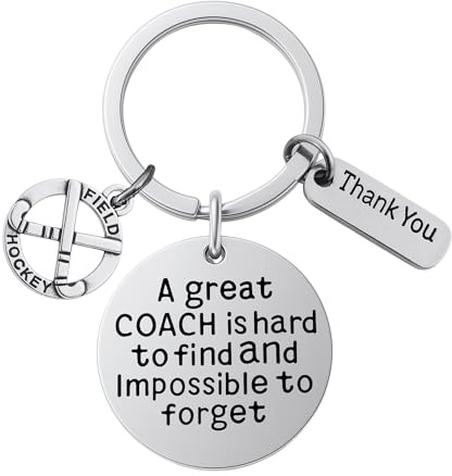 Sportybella Field Hockey Coach Schlüsselanhänger, Feldhockey-Trainer-Geschenke, Groß Coach ist schwer zu Finden Aber Impossible Keychain zu vergessen für Männer und Frauen Universal-