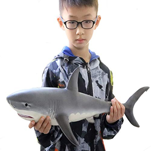 FLORMOON Fantastiska hajfigurer – realistiska djur, vit val, pedagogisk leksak för barn, festleverantörer