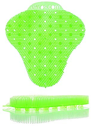 EKCOS - Rejilla para pantalla de orinal, desodorizante, 60 días, perfume manzana verde, antisalpicaduras, lote de 12
