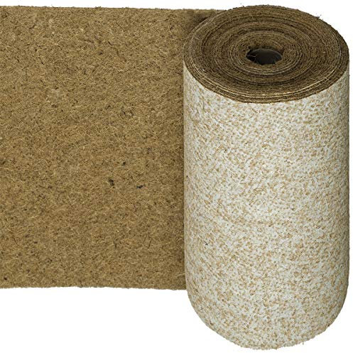 HaGa® Kokosmatte 0,5m x 5m mit 600g/m² auf Spinnvlies – beidseitig mit Naturlatex besprüht – Winterschutz und Kälteschutz für Pflanzen – Naturprodukt 100% biologisch abbaubar