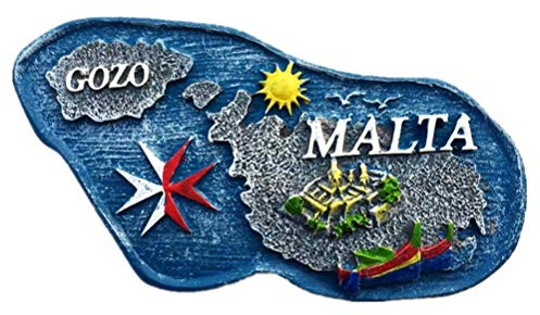 Mappa Style Malta Magnete da frigorifero 3D Viaggio Souvenir Regalo Decorazione Casa & Cucina Adesivo Magnetico Malta Frigorifero Magnete Collezione Malta