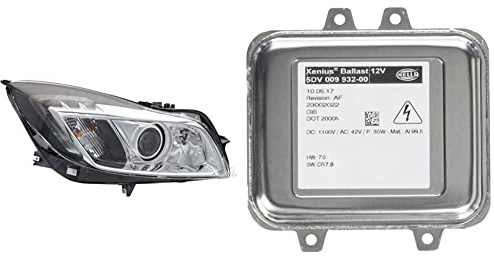 Hella 1ZT 009 631-321 Bi-Xenon-Hauptscheinwerfer - rechts - für u.a. Opel Insignia A Sports Tourer & 5DV 009 932-001 Vorschaltgerät - Xenon - 12V - D3S - für u.a. Opel Insignia A Sports Tourer (G09)