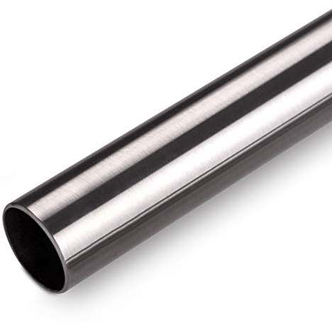 SOTECH 2 x Möbelrohr EDELSTAHL 1.4301 Länge 1160 mm Ø 25 | Schrankrohr Garderobenstange Kleiderstange Edelstahlrohr
