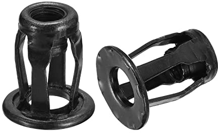 sourcing map 5 Stück M6 Eingebettete Nietmuttern Gewinde Einsatz Muttern Karbonstahl Verzinkt Niete Muttern Blindnietmuttern für Dünne Metall 18.6mm Länge