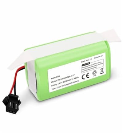 Batería de iones de litio de 14,4 V y 2,6 Ah. Compatible con Cecotec Conga Excellence 950 990 1090. Compatible con Ecovacs Deebot DN621 601/605. Compatible con Eufy RoboVac 35C Panda I7 V710. ( Color