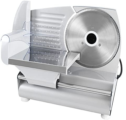 Cortadora de Carne para Uso doméstico o Comercial, cortadora de Carne eléctrica semiautomática Cortadora de Alimentos con Hoja de 190 mm Cortadora de Delicatessen Cortadora de carn