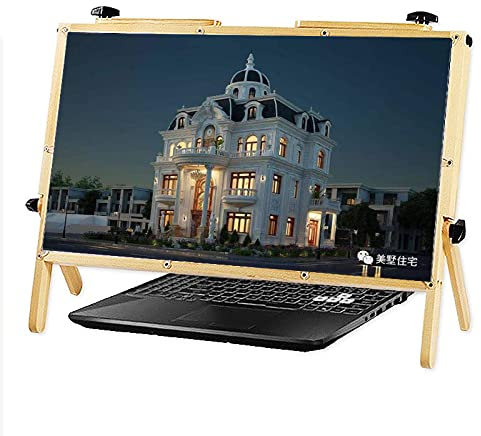 Laptop-Bildschirmlupe, zusammenklappbarer Ständer, 3D-Augenschutz, superklare physische Lupe, EIN Geschenk für Familie und Kinder, kompatibel mit Laptops, Anti-Blaulicht, geeignet zum Ansehen von
