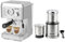 GEEPAS 1140W Espresso & Cappuccino Coffee Machine & 200W Coffee Grinder Combo Set | Milk Frother, 1.8L Water Tank | Electric Wet & Dry Food Processor Mill for Spice Nuts Chutney, 75g Detachable Bowl