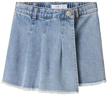 NAME IT Niña Nmfhanna DNM Skort 4070-Ov H, Medio De Mezclilla Azul, 110