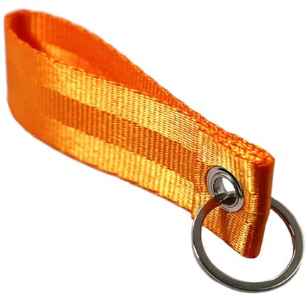 VmG-Store Schlüsselanhänger Schlüsselband 9x2,5cm für Auto Schlüssel Motorrad Schlüsselbund mit Schlüsselring Motorsport Sportgurt Tuning Zubehör langlebig S146