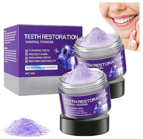 GarageLine - Polvere minerale per il ripristino dei denti, polvere minerale per lo sbiancamento dei denti, polvere minerale per il restauro dei denti, polvere minerale per il restauro dentale,