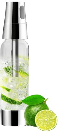 Soda Maker,Sifone di Soda 1L,Soda Siphon Bottle Portatile,Produttore di Acqua Frizzante fai da te in 3 Secondi,Piccolo Produttore di Soda per la Casa e l'esterno,Per Preparare Succhi,Mojito e Cocktail