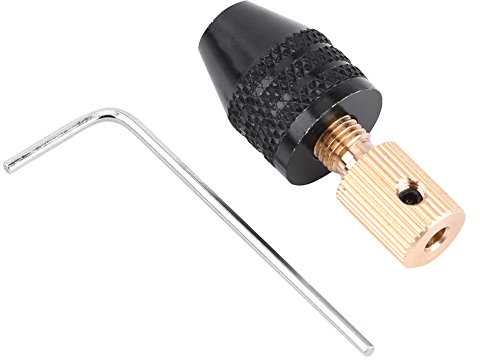 Portabrocas, Portabrocas Eléctrico, Rango de Capacidad de Agarre, Aleación de Aluminio y Latón, Diseño de Cabeza de Tres Mandíbulas, Portabrocas Universal de 1/8 de Pulgada,