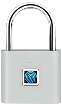 Cerradura de puerta con aplicación Bluetooth, mini candado inteligente con huella dactilar, cerradura de puerta a prueba de agua, cerradura de puerta de seguridad electrónica antirrobo sin llave