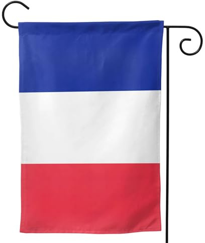 Bandiera francese stampa bandiera giardino doppia faccia verticale benvenuto cortile bandiera banner 71 x 101 cm decorazione esterna