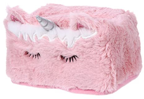 Gatuida Plüsch Taschentuchbox Einhorn Cartoon Motiv Weicher Tissue Halter Für Zuhause Auto Badezimmer Dekorativ Mit Glatter Oberfläche