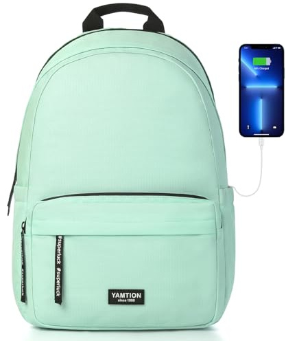 YAMTION Mochila Ordenador Mujer Mochila Hombre,Mochila Niño Mochila Escolar Niña,Mochila para Portátil para Colegio,Universidad,Viajes,Trabajo,Oficina,Grande Instituto