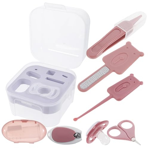 BESTonZON Nagelknipser für Junge Mädchen aus Kunststoff und Metall Nagelfeile für Neugeborene und Kleinkinder Werkzeug zum Schneiden von Babynägeln