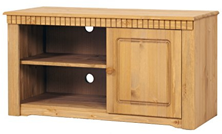 clever-moebel Fernsehschrank, gelaugt, TV-Schrank Landhausstil | aus Kiefernholz, Wohnzimmer-Schrank