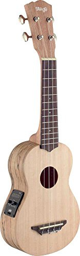 Stagg 25020344 USX-SPA-SE Spruce Electro Akustik Soprano Ukulele