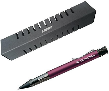 Lamy Kugelschreiber Al-star Modell 229, inkl. Laser-Gravur, Farbe dunkelviolett (black purple)