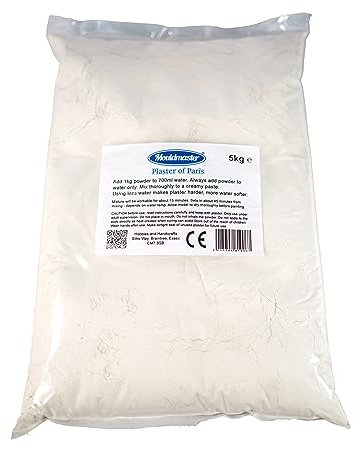 Mouldmaster Plaster of Paris Mouldmaster 5 Kg Plaster of Paris, White, 5kg