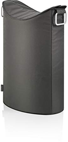 blomus -FRISCO- Wäschesammler Anthrazit, 65 Liter, mit zwei praktischen Tragegriffen, hochwertige Kunstfaser, trendiges Design, moderner Wäschekorb (H / B / T: 67 x 45 x 28 cm, Anthrazit, 65384)