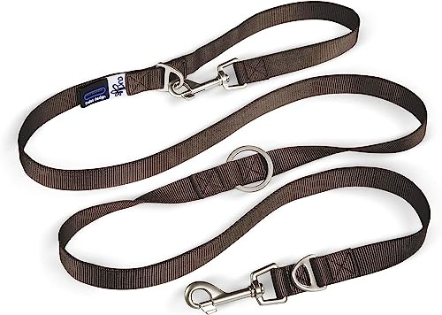 Adjustable Leash Nylon Brown M