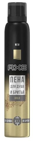 Axe Doccia Schiuma & Shave Gold Oud Wood & Fresh Vanilla, confezione da (3 X 200 ML)