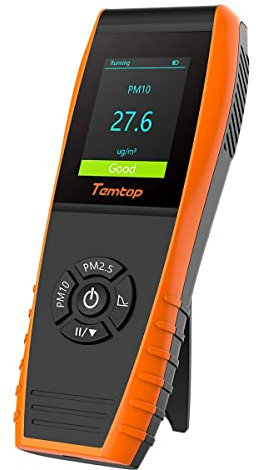Temtop PM2.5 PM10 Laserpartikeldetektor P600,Präziser Raum Luftqualität Monitor, Tragbar Und Einfach Zu Bedienen, Ideal Für Zuhause, Büro Und Auto