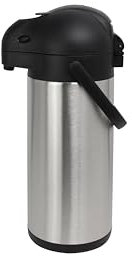 METRO Professional Jarra Térmica con Dispensador, Acero inoxidable 18/8, 20 x 15.5 x 40 cm, 3 L, Plateado