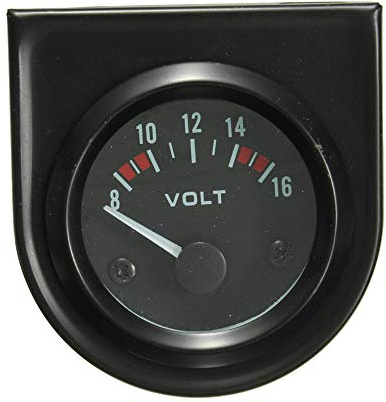 Mintice 2 52mm Licht Kfz Auto Universal Voltmeter Batteriespannung Anzeige Instrument Gauge Rauchfarbe Len Zeiger Indikator
