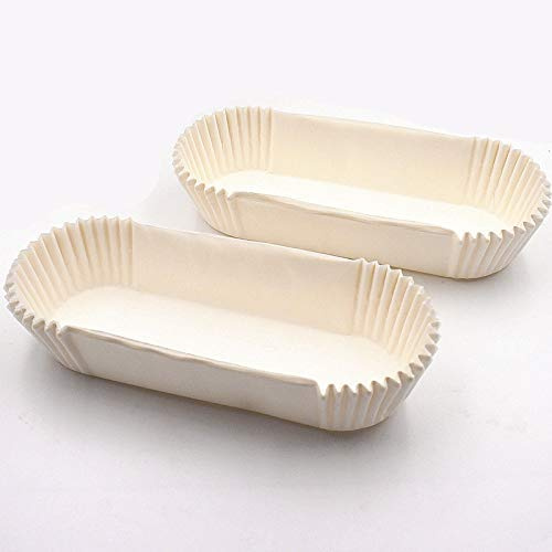 Venus valink 50 Pcs Baking Paper Liners, Cake Tin, Edge Straight Loaf Tin,Baking Parchment Paper Liners, Packaging Loaf Tin Liners, Non-Stick Paper Baking Cups