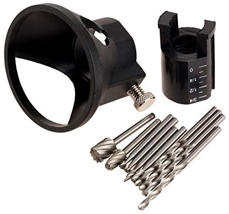 Brocas de taladro, kit de corte de madera, juego de herramientas rotativas con guía de corte y broca de corte en espiral para madera, metal, PVC