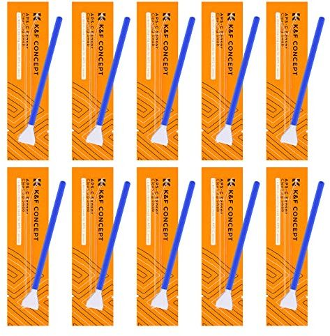 K&F Concept Cleaning Swab Kit 10 x 16mm DSLR or SLR Digital Camera Sensor Cleaning Swabs for APS-C Type Sensors