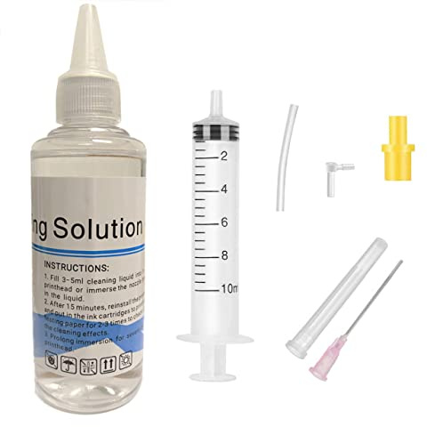 Printhead Cleaner Kit Print Head Cleaning Kit Compatible with Canon/Brother/Epson/HP Inkjet Printers HP 8600 8610 5520 4620 6520 6600 6700 6968 6978 Canon 922 Pro100 MX922 Printers