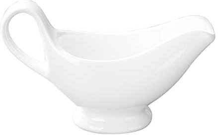 KIZQYN Salsera de Porcelana Jarros de Crema de cerámica, Crema Blanca, Jarra de Crema clásica de Porcelana for café, té, Leche, Mermelada, Salsas Salsera