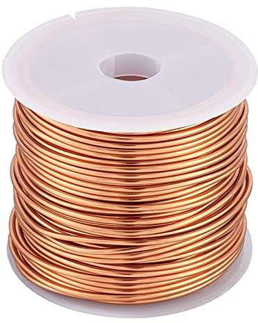 BENECREAT 1.3 mm/16 Gauge 10 m/32.8 ft Anlaufbeständiger Kupferdraht, Kupferschmuck-Handwerksdraht Für Schmuckperlen, Verpackung, Bildhauerei, Blumen- Und Gartenarbeit