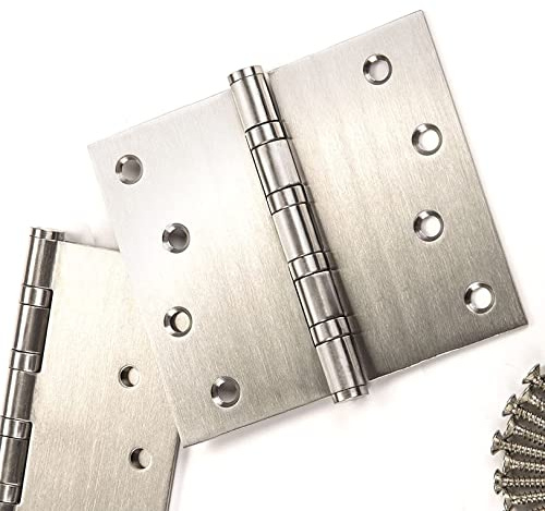 SO-TOOLS®,Juego de 2 cintas de atornillado de carga pesada, bisagras atornilladas de acero inoxidable, bisagras de puerta con rodamientos deslizantes sin necesidad de mantenimiento